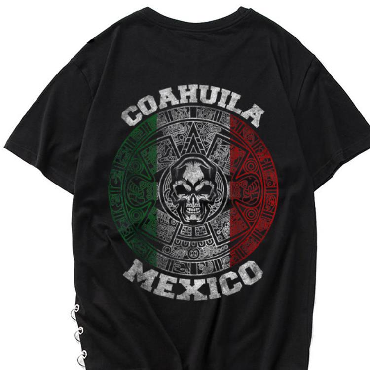 The best trend Coahuila Aztec Calendar Mayan Skull Mexican shirt