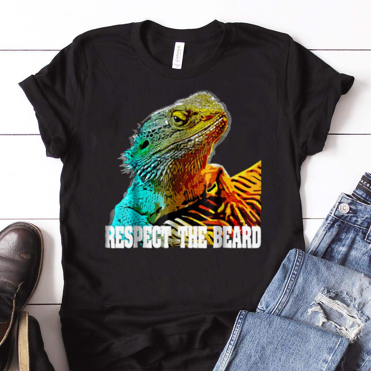 Awesome Respect The Beard Dragon shirt