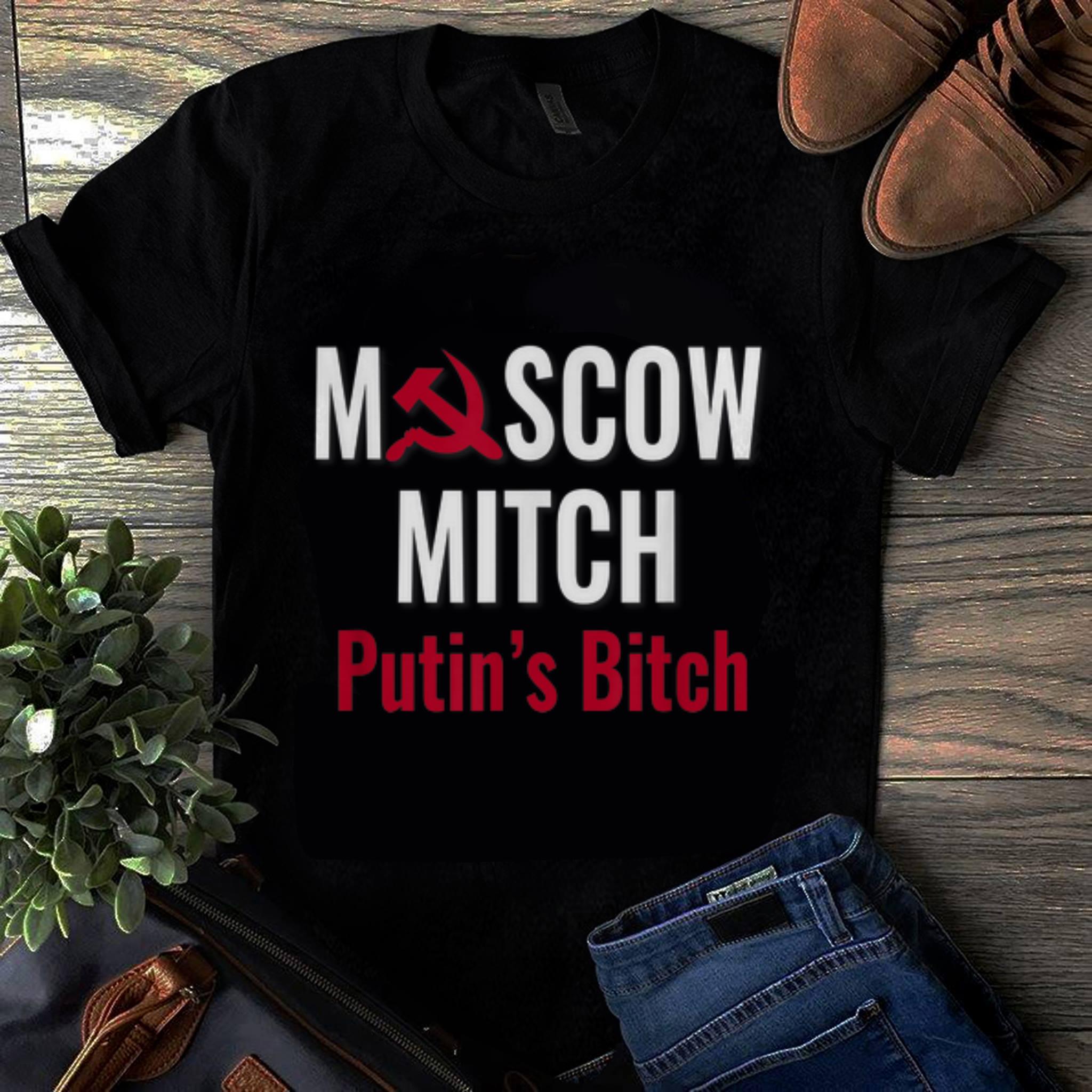 Original Moscow Mitch Putin's Bitch Communist Party of Great Britain shirt