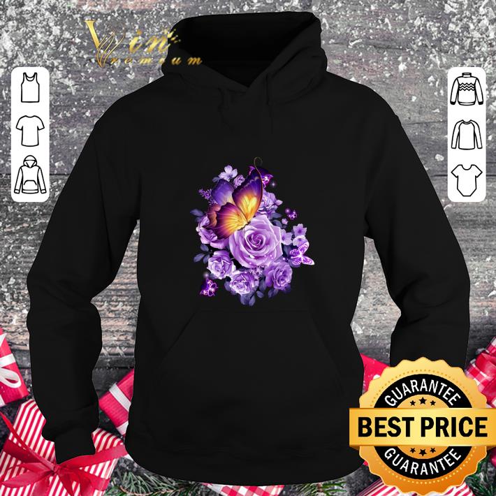 Hot Butterfly purple flower shirt 9 Hot Butterfly purple flower shirt