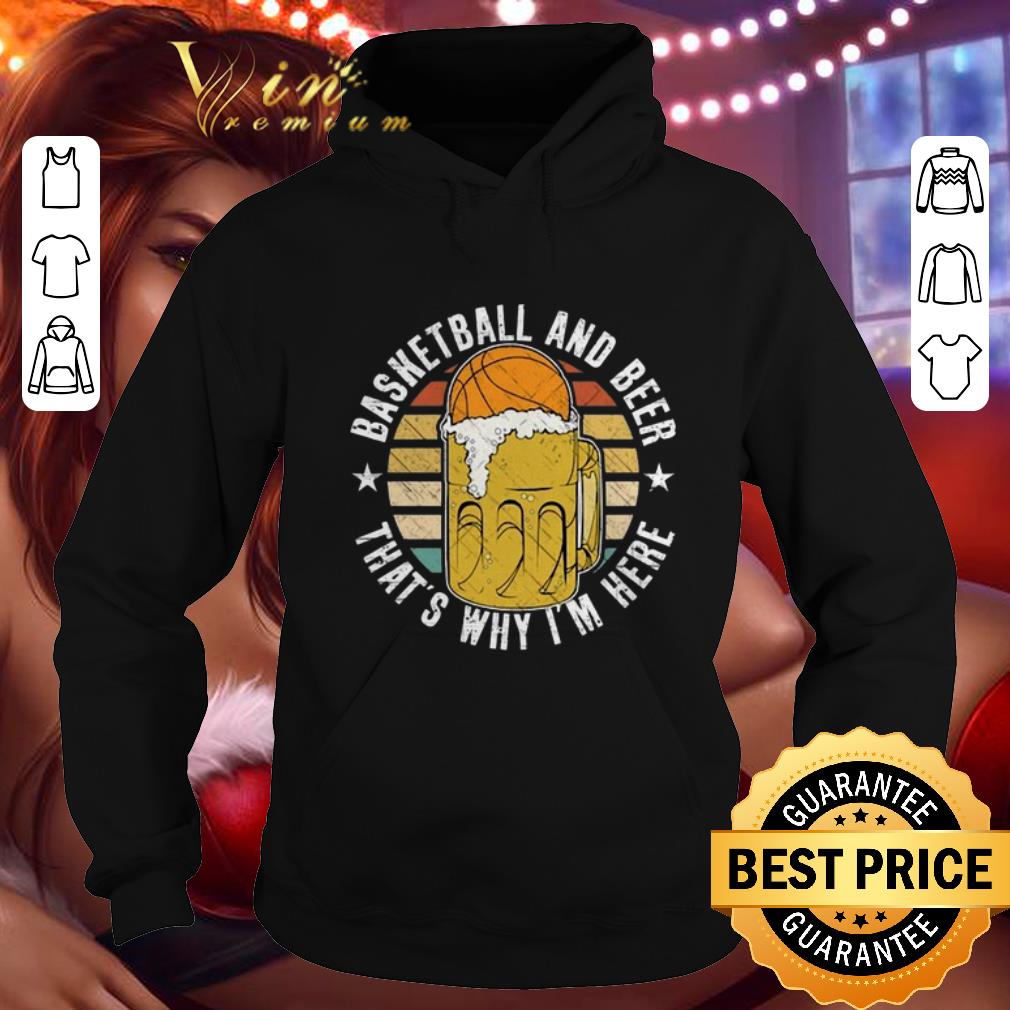 Cheap Basketball And Beer That's Why I'm Here Vintage shirt