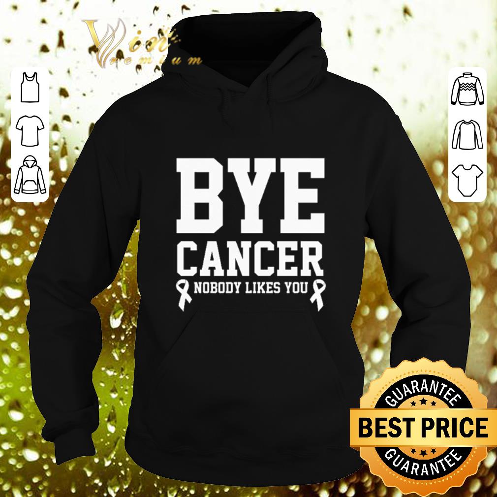 Cheap Bye cancer nobody likes you Breast Cancer shirt