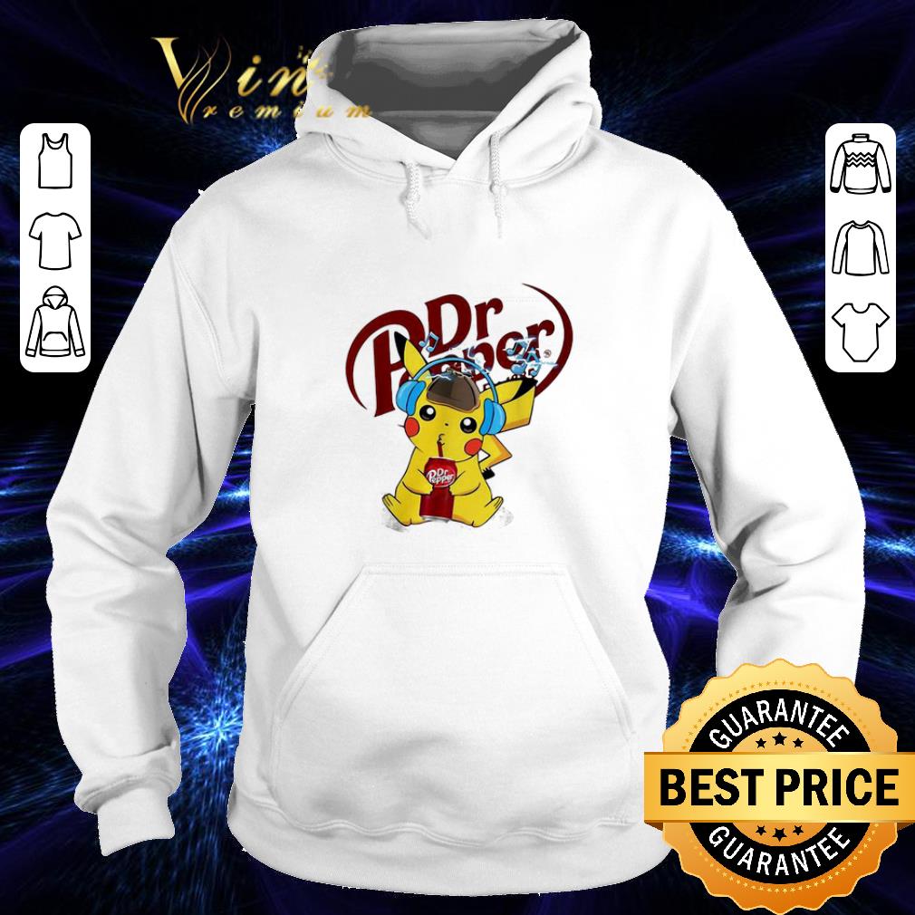 Cheap Detective Pikachu drinking Dr Pepper shirt