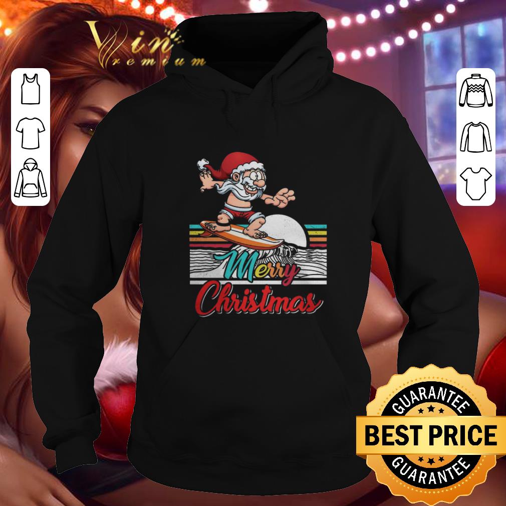 Cheap Surfing Santa Claus Hawaiian Merry Christmas shirt
