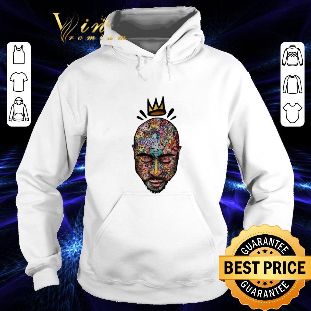 Funny King Tupac Rapper Graffiti art shirt