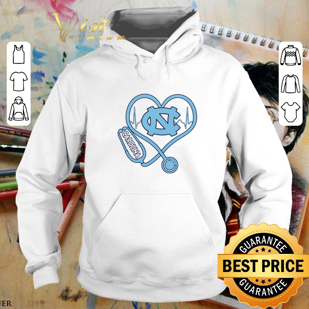 Official Heartbeat Nurse love North Carolina Tar Heels shirt