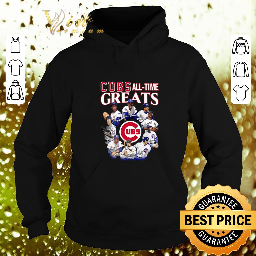 Premium Chicago Cubs all time Greats team players signatures shirt