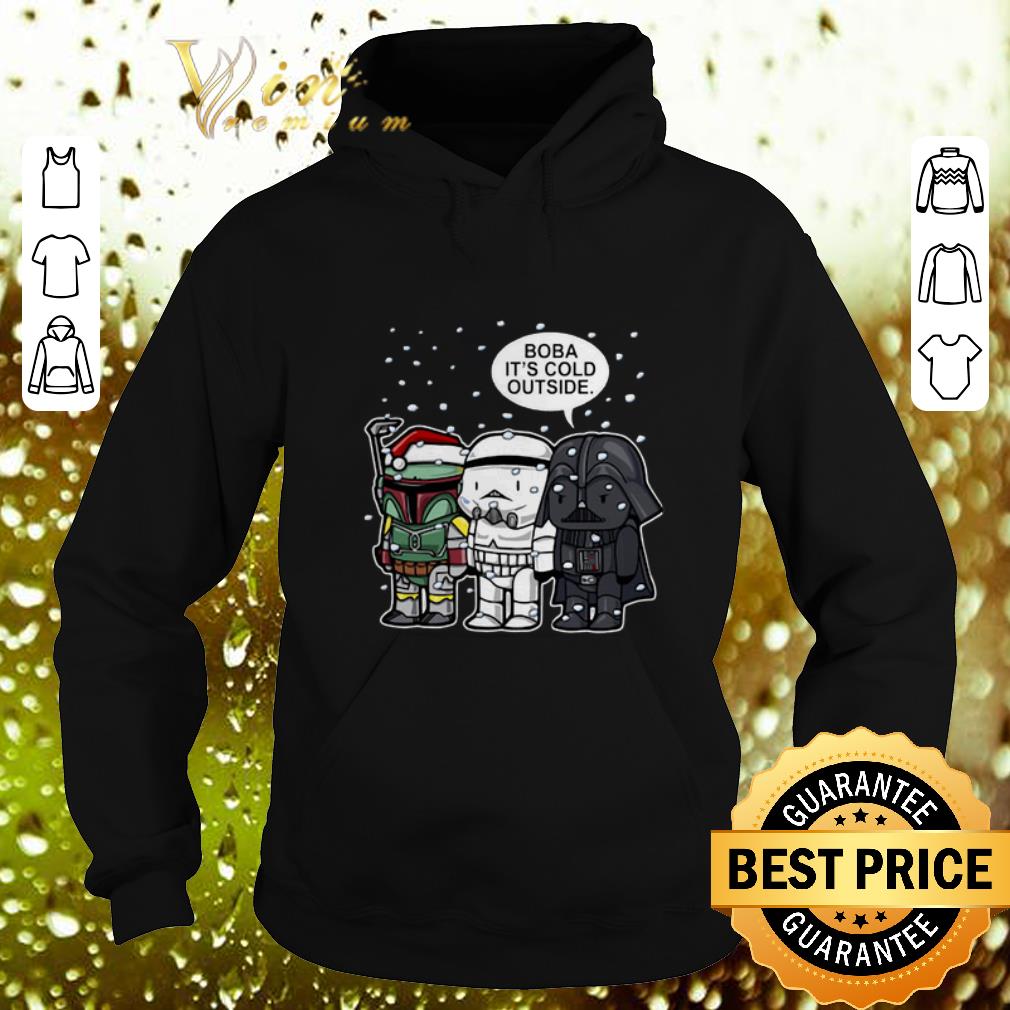 Premium Star Wars Boba it's cold outside Christmas shirt