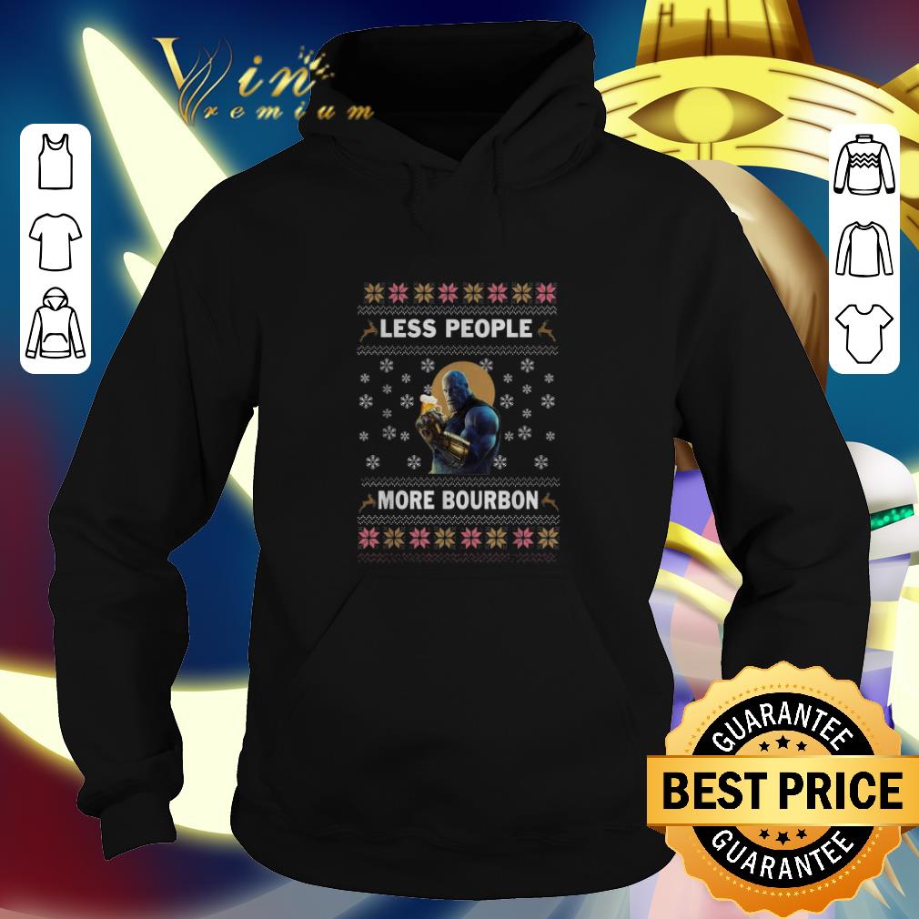 Premium Thanos less people more Bourbon Christmas shirt