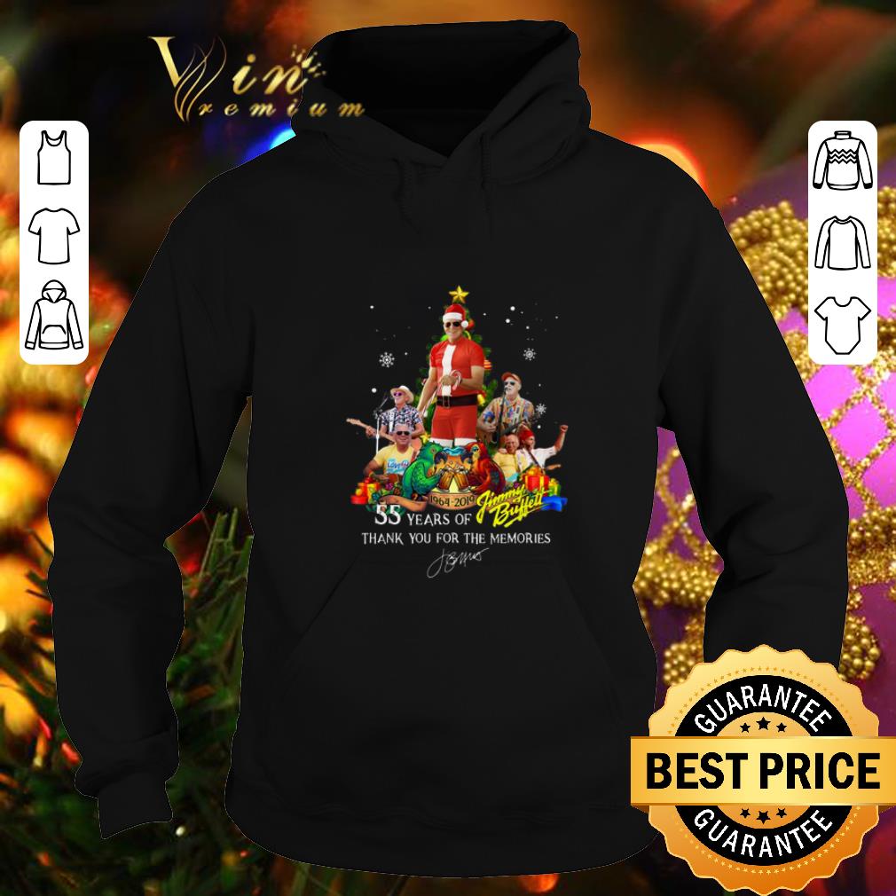 Best 55 years of Jimmy Buffett 1964-2019 signature Christmas shirt