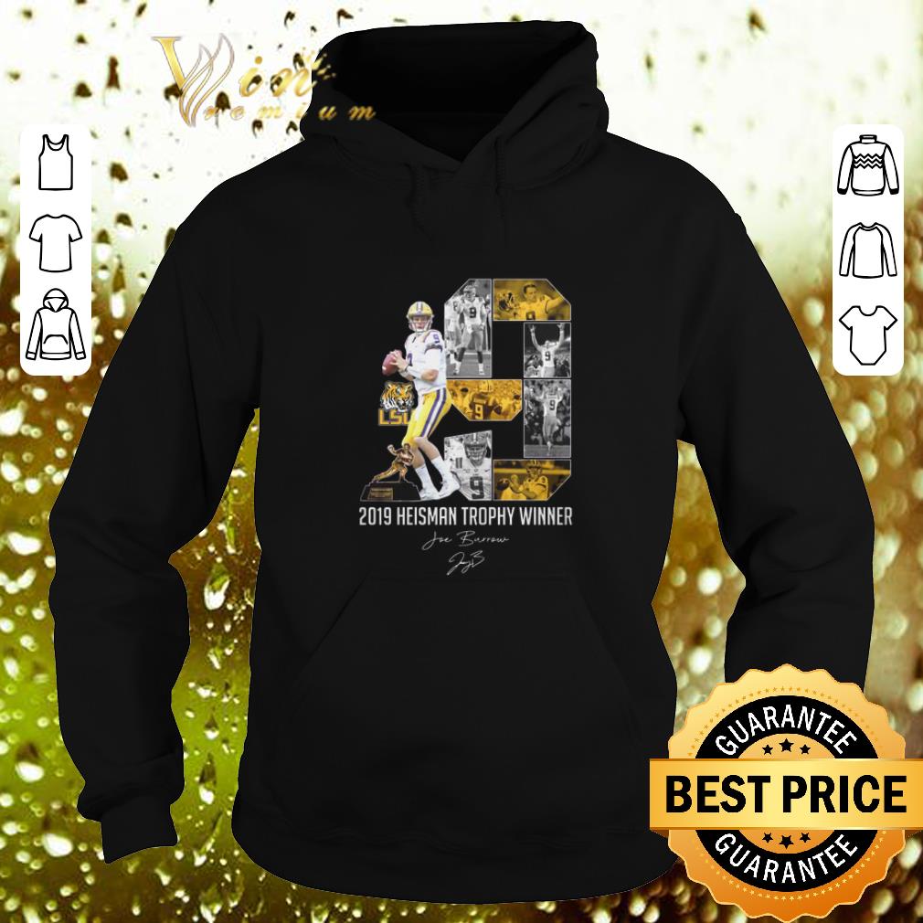Cheap 2019 Heisman Trophy Cup Winner 9 Joe Burrow signature LSU Tigers shirt