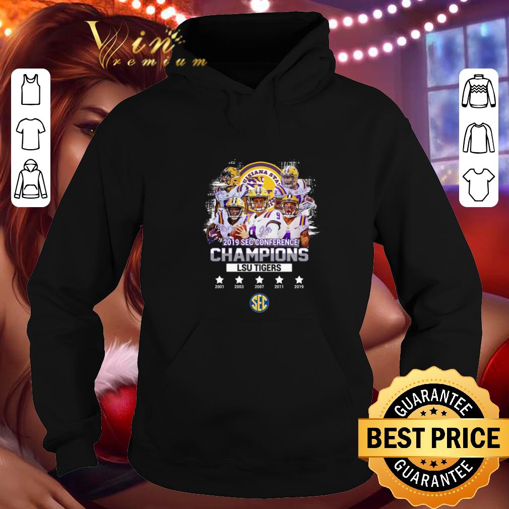 Cheap All signature players 2019 Sec Conference Champions LSU Tigers shirt