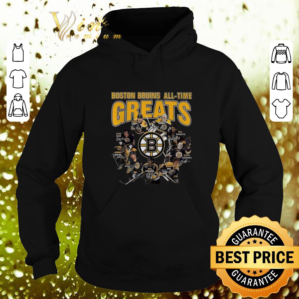 Cheap Boston Bruins all time greats legend signatures shirt