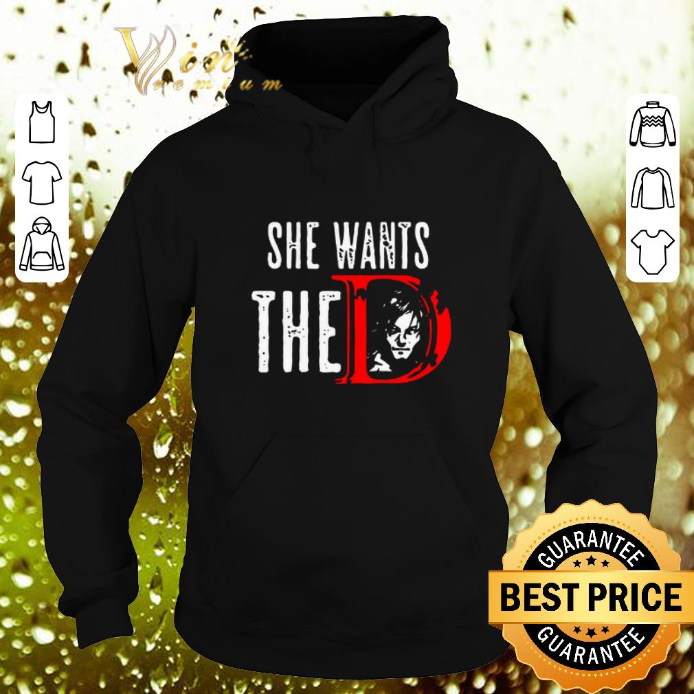 Cheap Daryl Dixon She Want The D The Walking Dead shirt
