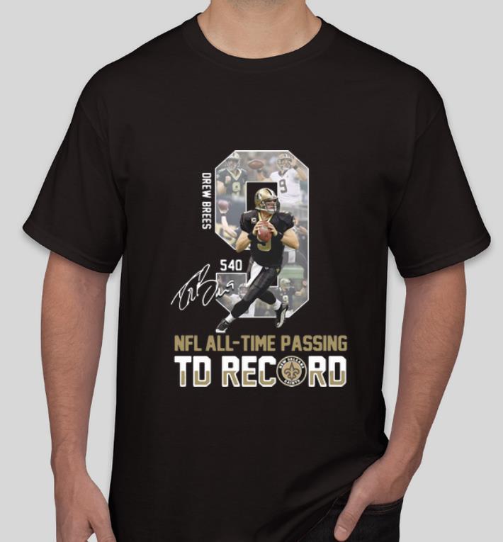 Original 9 Drew Brees NFL All-time Passing To Record New Orleans Saints shirt
