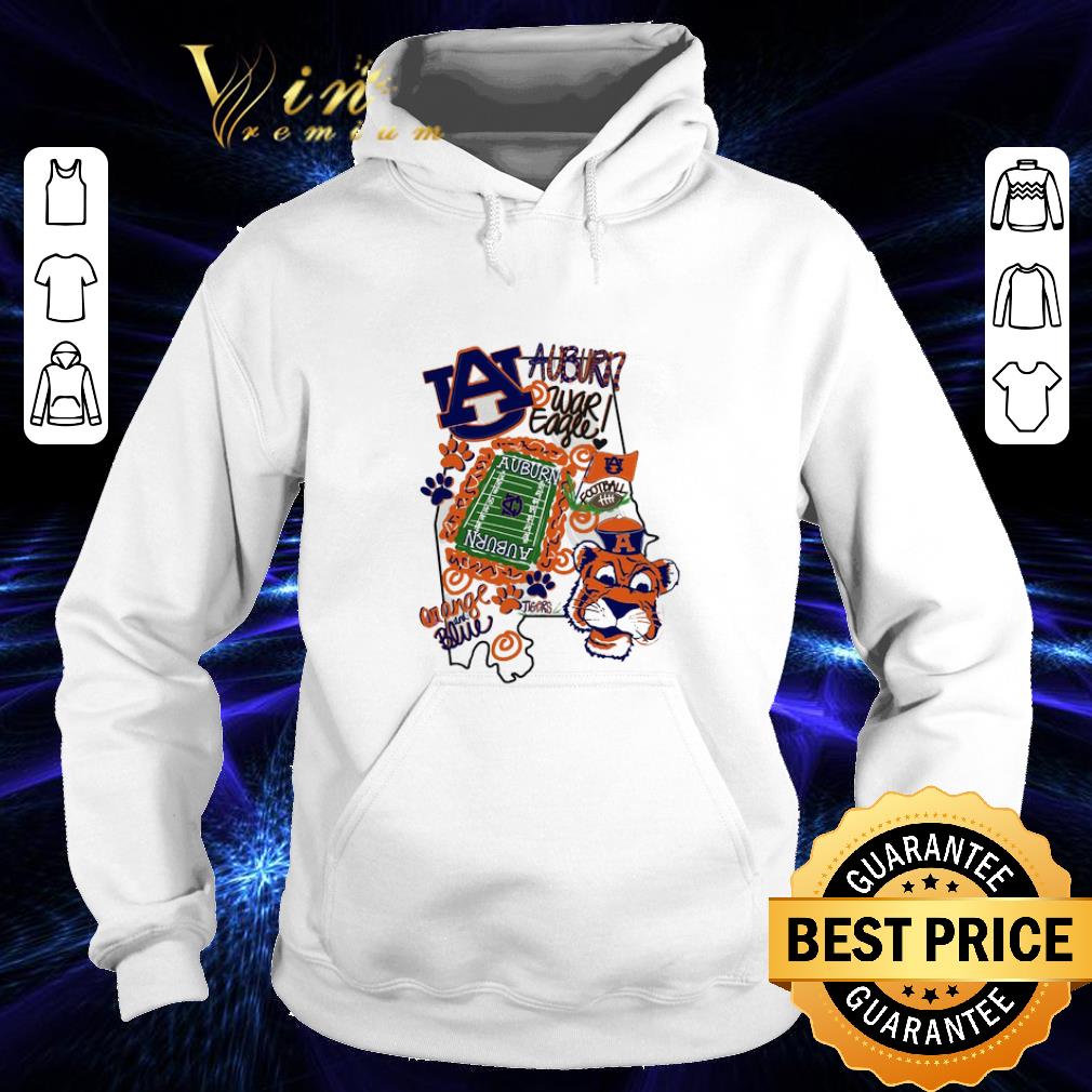 Premium Auburn Tigers War Eagle Orange and blue shirt