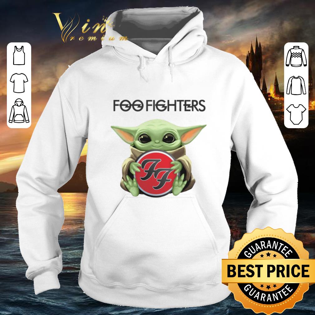 Premium Baby Yoda hug Foo Fighters shirt
