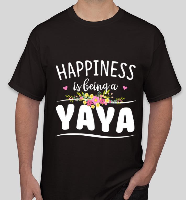Premium Happiness Is Being A Yaya Floral shirt