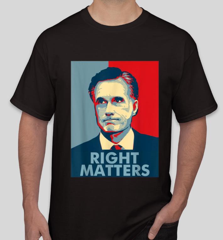 Great Mitt Romney 2020 Right Matters Vote Romney American President shirt