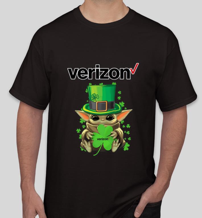 Hot Star Wars Baby Yoda Verizon Shamrock St.Patrick’s Day shirt