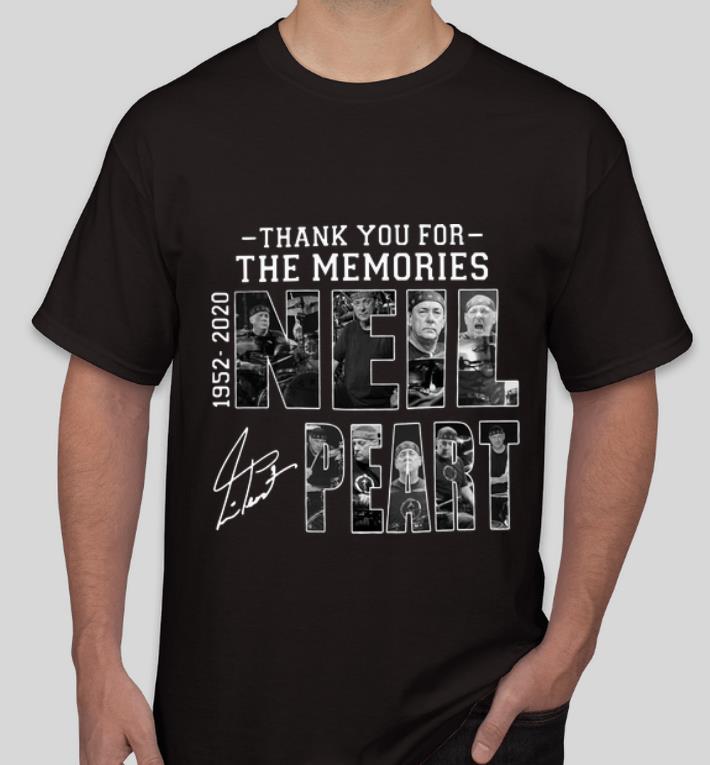 Nice Thank You For The Memories Neil Peart 1952 2020 Signature shirt