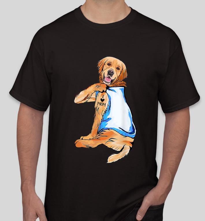 Official Golden Retriever Tattoo I Love Mom Mother's Day And Dog Lovers shirt