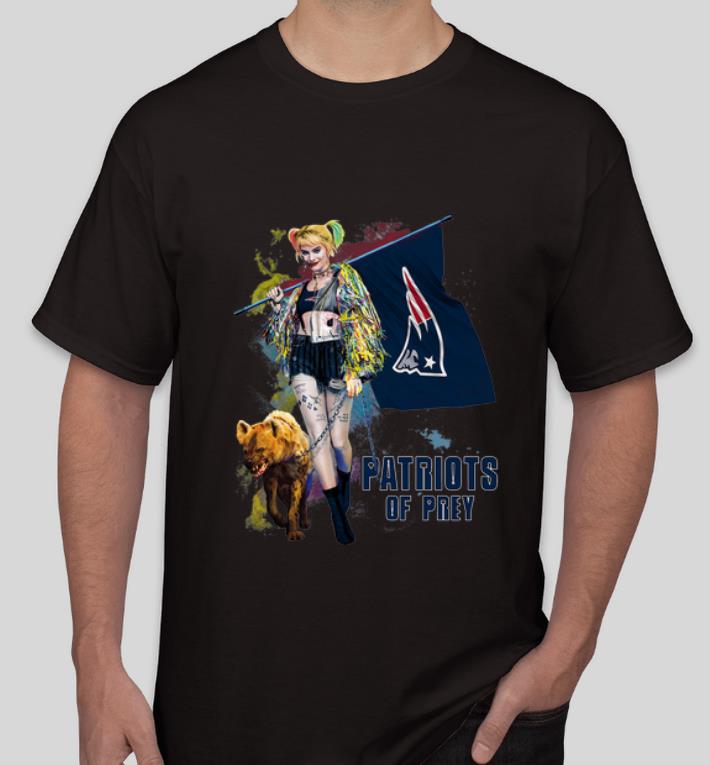 Official Harley Quinn New England Patriots Of Prey New England Patriots Flag shirt