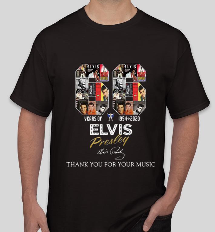 Original 66 Years Of Elvis Presley Thank You For Your Music Signature shirt