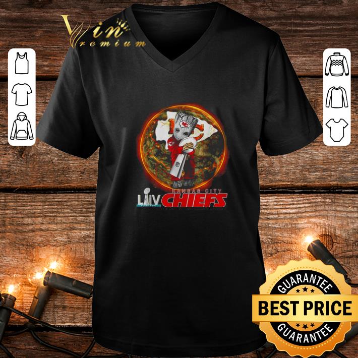 Premium Baby Groot hug Cup NFL LIV Kansas City Chiefs Champions shirt