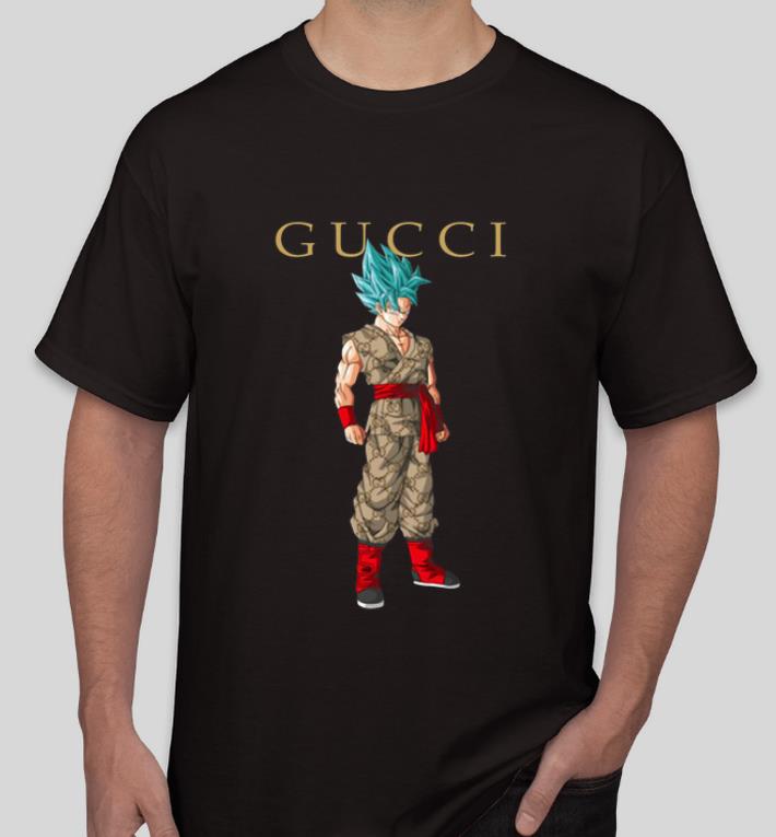 Premium Songoku Super Saiyan Blue Gucci shirt
