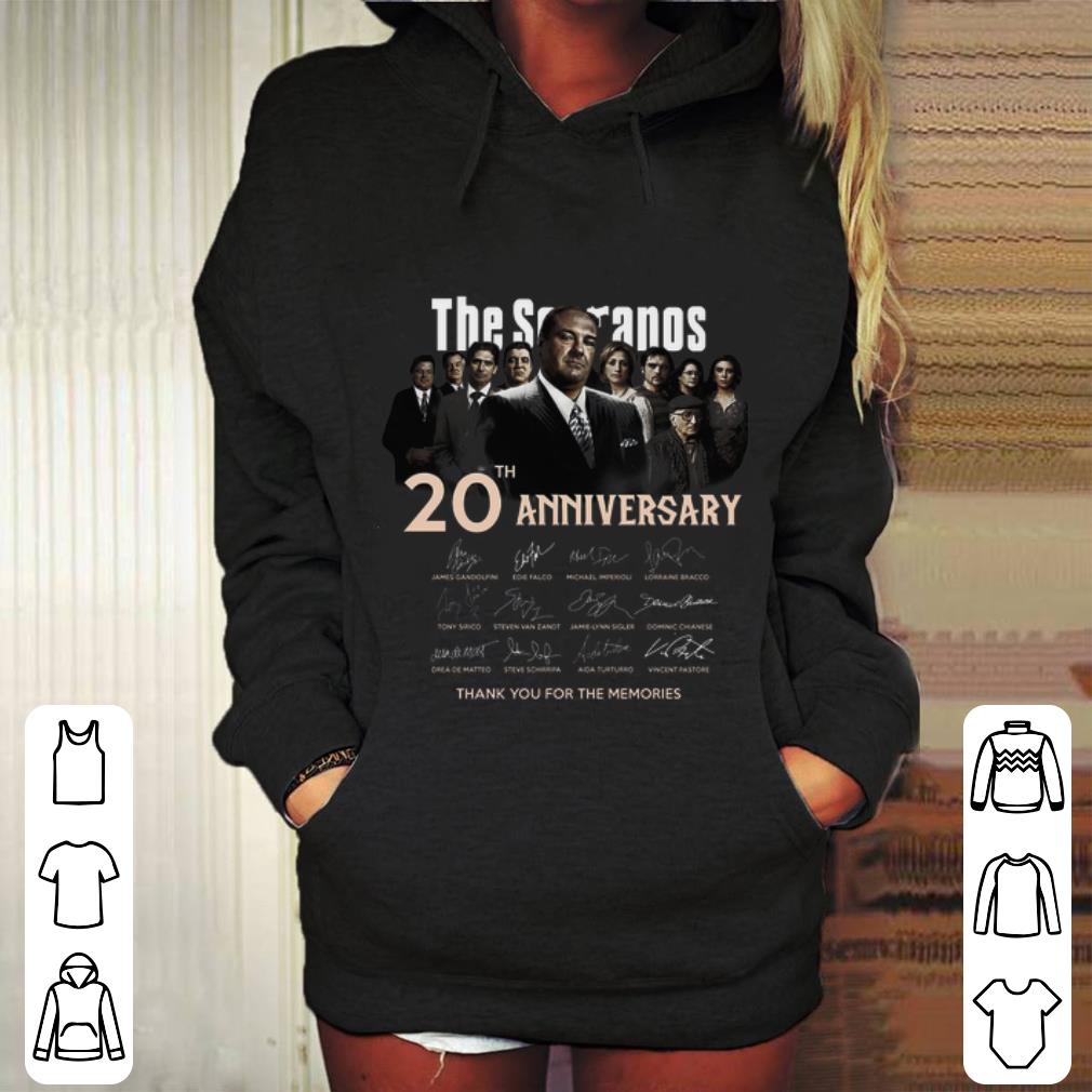 Premium The Sopranos 20th anniversary signed thank you for the memories shirt
