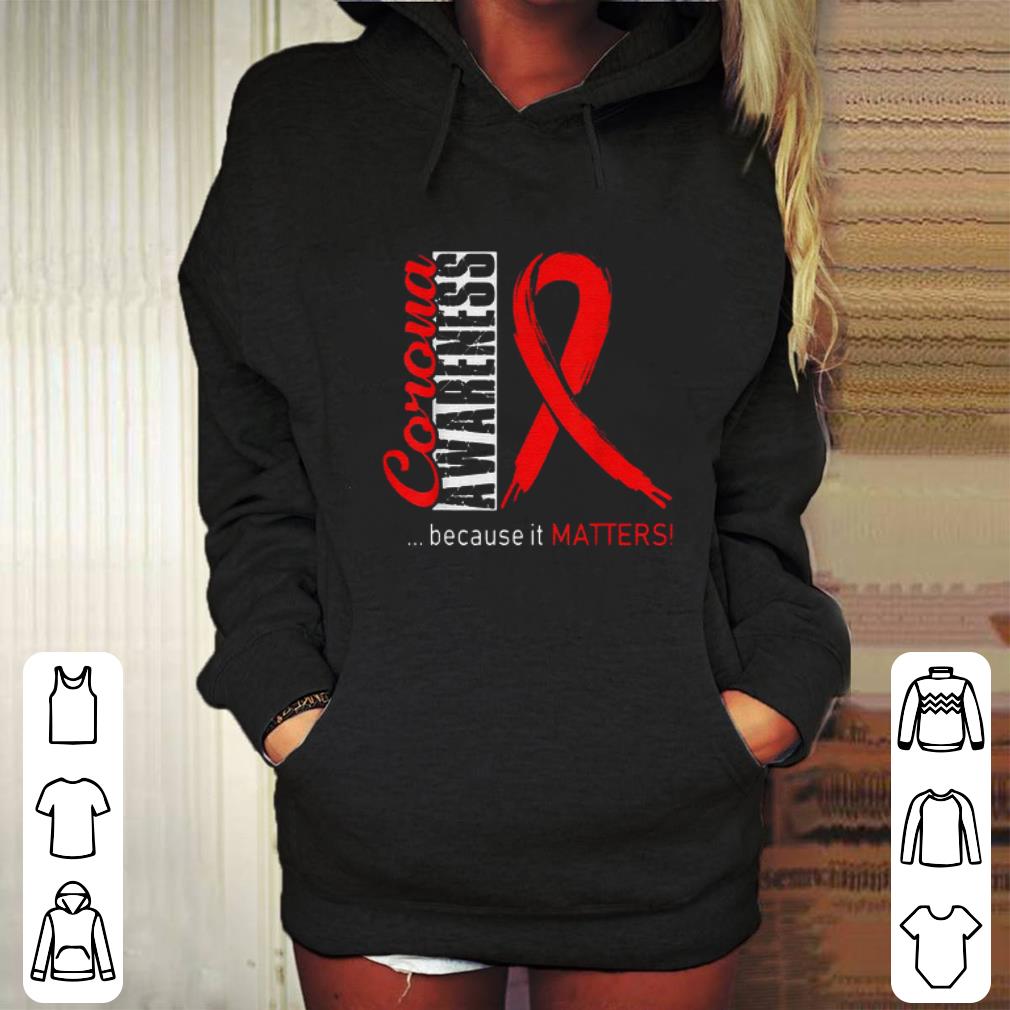 Premium Virus Corona Awareness Because It Matters shirt