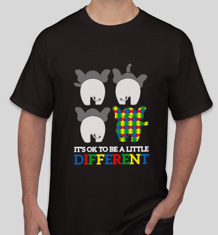 Pretty Autism Elephant It’s Ok To Be A Little Different shirt