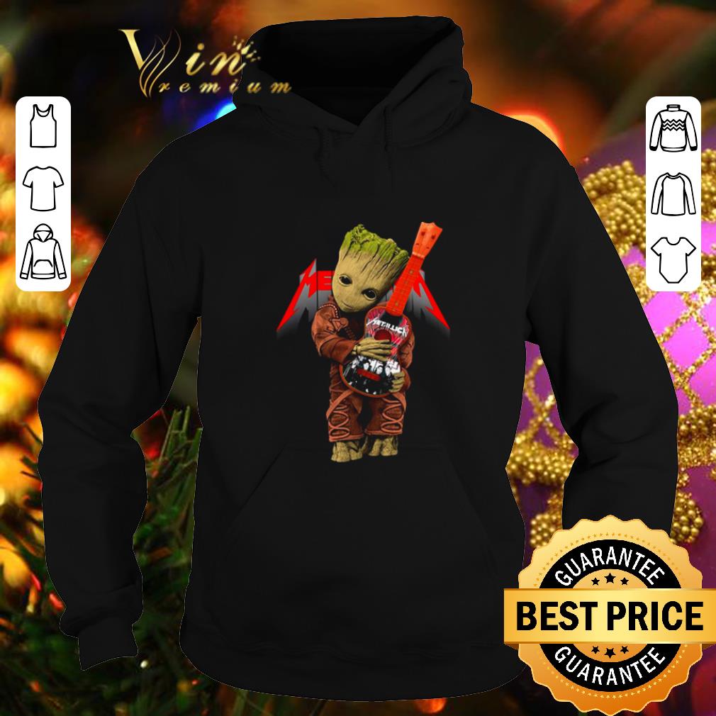 Funny Baby Groot hug logo Metallica Guitarist shirt 9 Funny Baby Groot hug logo Metallica Guitarist shirt