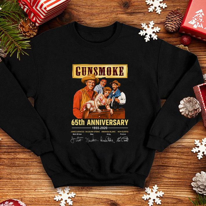 Premium Gunsmoke 65th Anniversary 1955-2020 signatures thank you for the memories shirt
