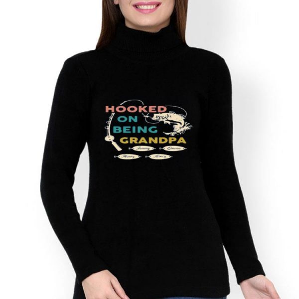 Nice Hooked By Being Fishing Father’s Day Personalized shirt