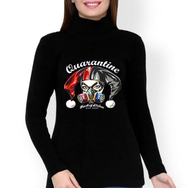 Nice Quarantine Harley Quinn Face Respirator Mask Est 2020 Shirt