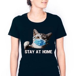 Nice Cat Mask Stay At Home Shirt