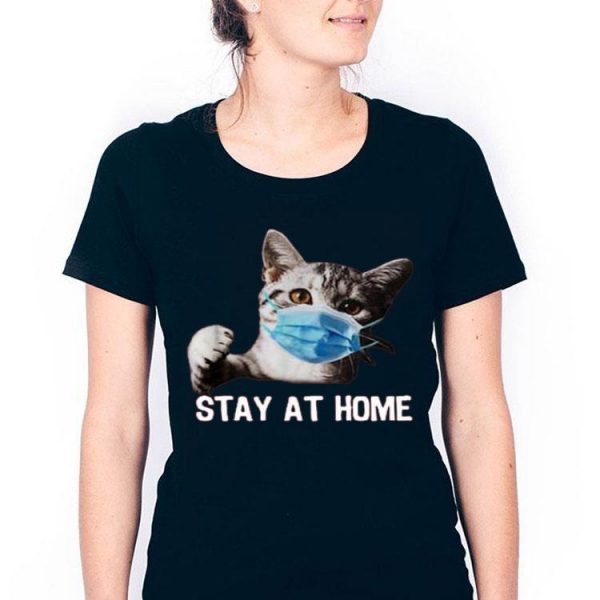 Nice Cat Mask Stay At Home Shirt