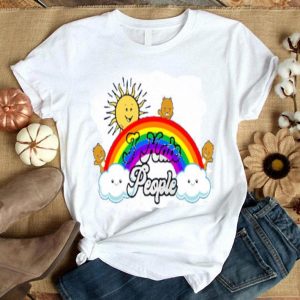 Nice Rainbow Sun Bear Cloud I Hate People Shirt