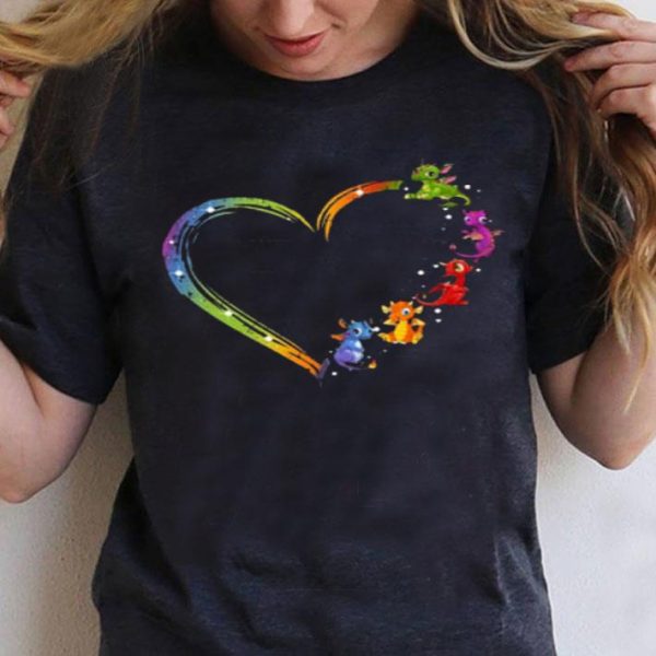 Top Love Dragons Heart shirt