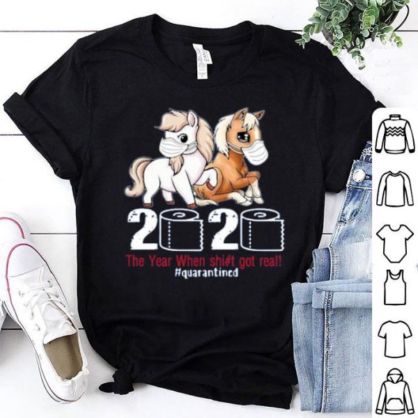 Horse Mask 2020 The Year When Shit Got Real #Quarantined
