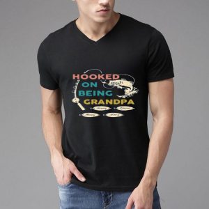 Nice Hooked By Being Fishing Father’s Day Personalized shirt