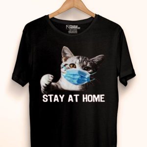 Nice Cat Mask Stay At Home Shirt