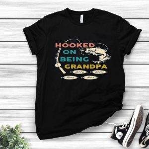 Nice Hooked By Being Fishing Father’s Day Personalized shirt