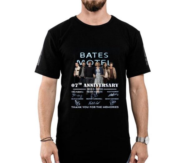 Hot Bates Motel 07th Anniversary 2013-2020 Signatures Thank You For The Memories shirt