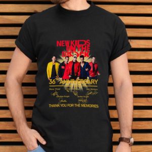 Top New Kids On The Block 36th Anniversary 1984 2020 Thank You For The Memories Signatures shirt