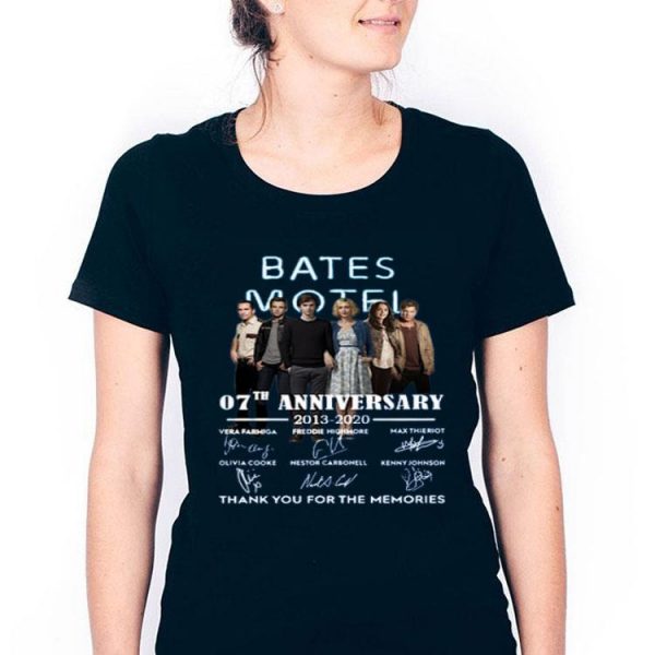 Hot Bates Motel 07th Anniversary 2013-2020 Signatures Thank You For The Memories shirt