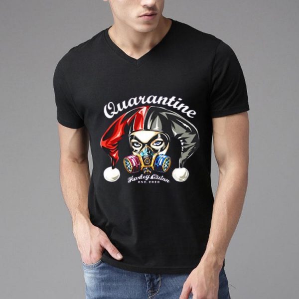 Nice Quarantine Harley Quinn Face Respirator Mask Est 2020 Shirt