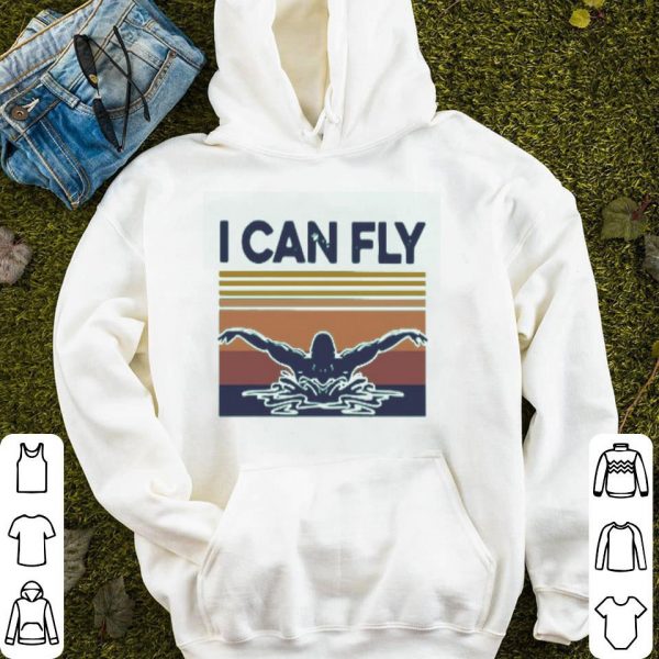 Vintage I Can Fly Swimming Shirt